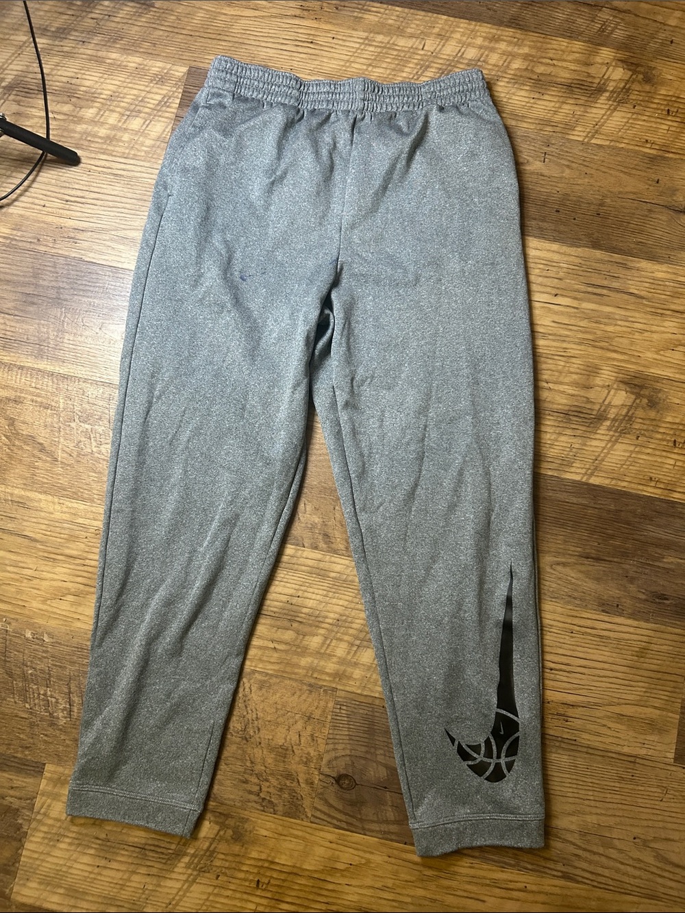 Gray Boys Athletic Pants with Side Vent